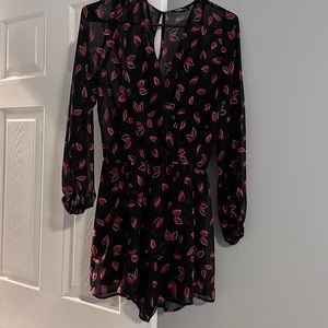 Amazing black and red romper